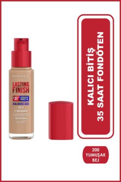 Rimmel Kalıcı Bitiş 35 Saat Fondöten - 200 - Yumuşak Bej, 30ml