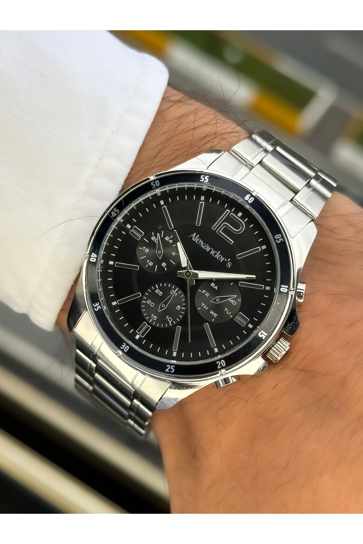 Alexanders Alexander's Çelik Kordon Erkek Kol Saati - Görsel 2
