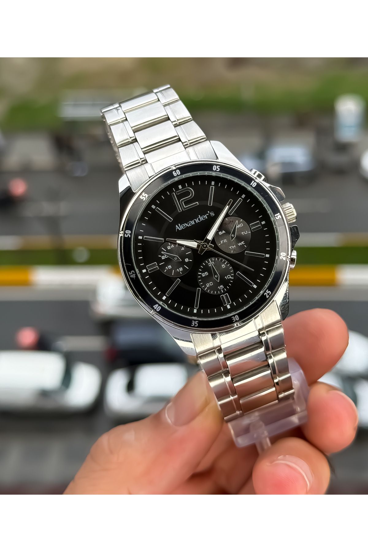 Alexanders Alexander's Çelik Kordon Erkek Kol Saati - Görsel 3