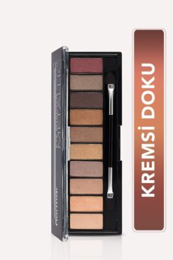 Flormar 10'lu Far Paleti (METALİK NUDE VE TOPRAK TONLARI)-eyeshadow Palette-004 Metallıc-8690604551705