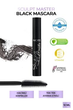 NOTE Sculpt Master Extra Black Tek Tek Ayırma Ve Hacim Etkili Maskara - Siyah