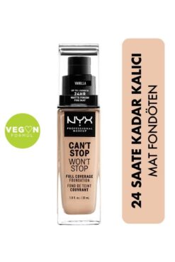 NYX Professional Makeup Can't Stop Won't Stop Fondöten No: Vanilla