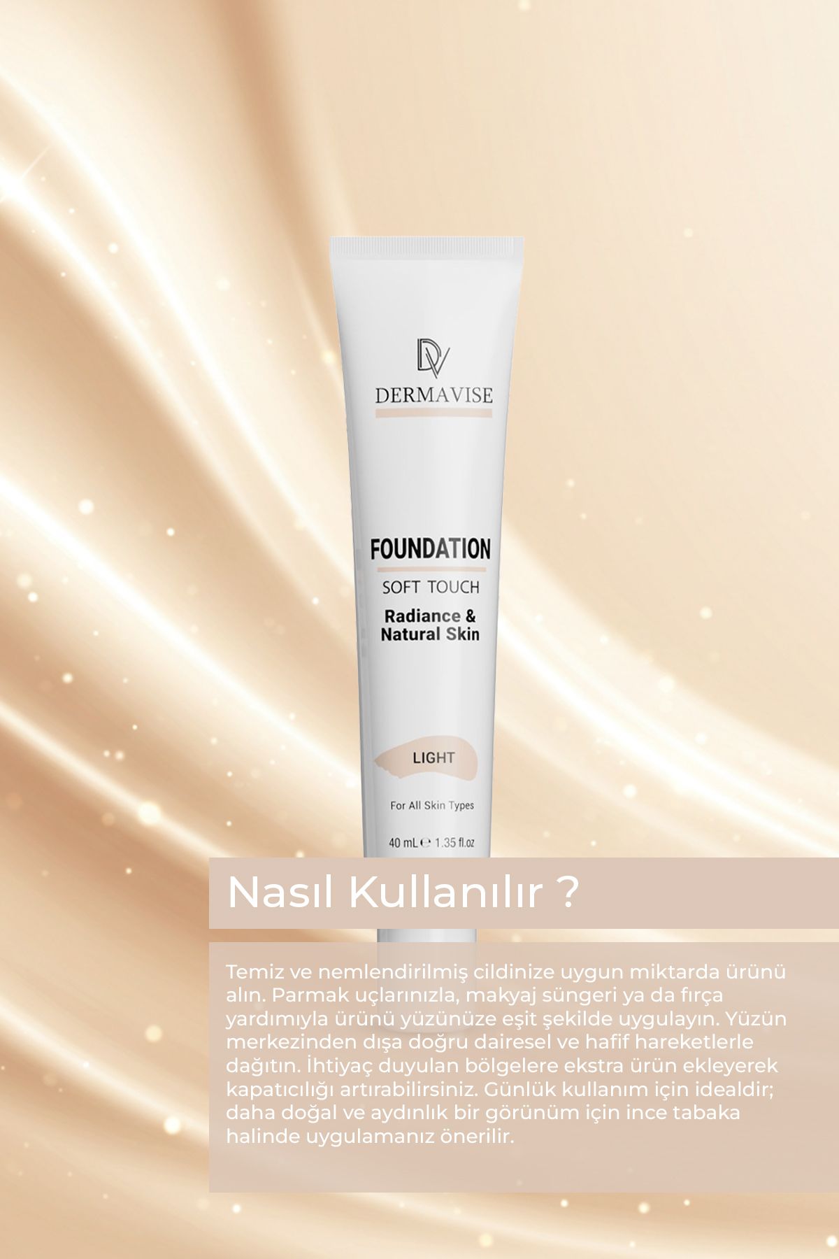 Dermavise Foundation Light 40 ml - Görsel 2