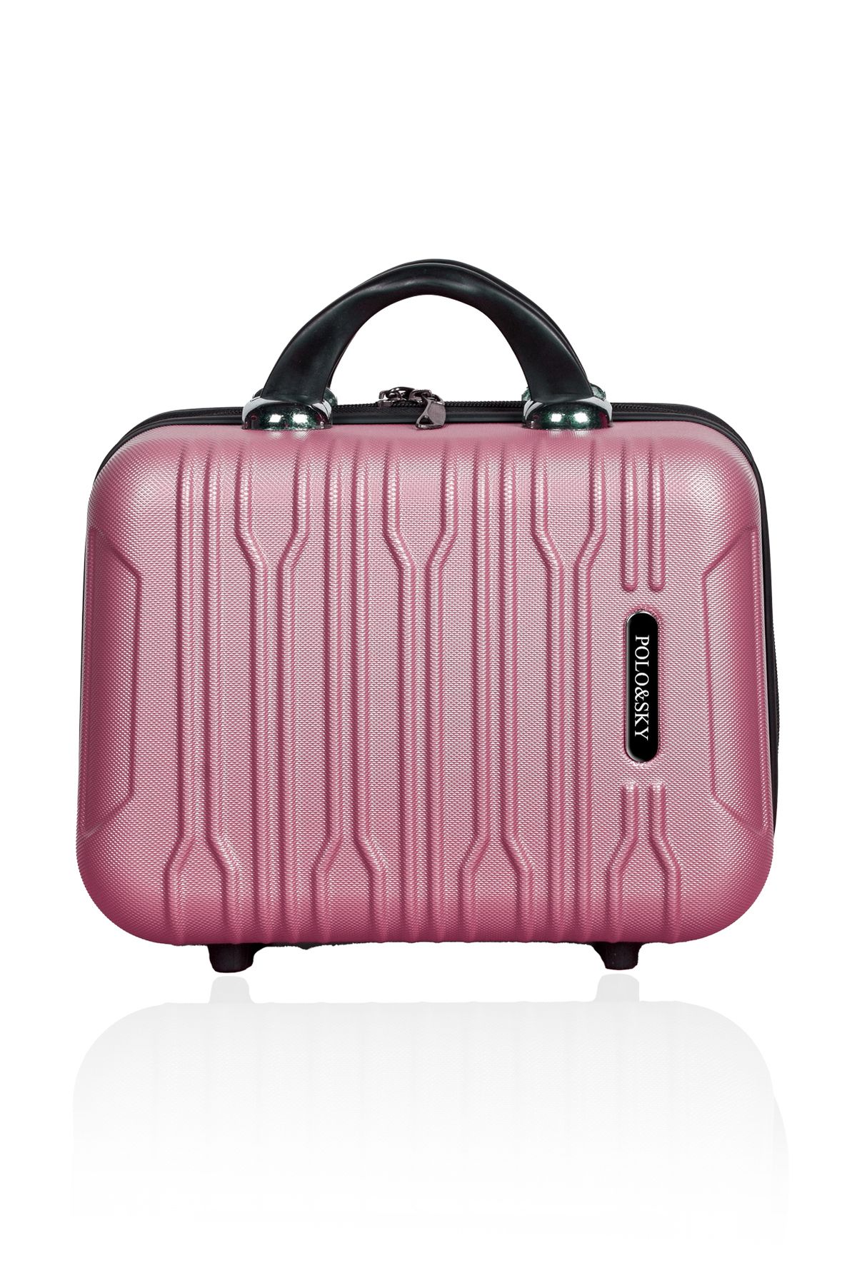 POLO&SKY Polo Sky Mars Model Abs Gül Kurusu Makyaj Çantası El Valizi