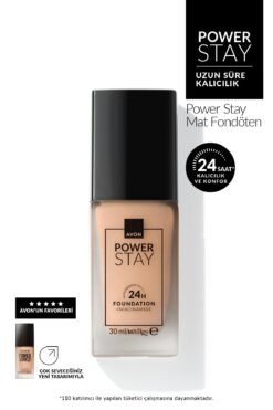 AVON Power Stay Mat Fondöten-215P IVORY