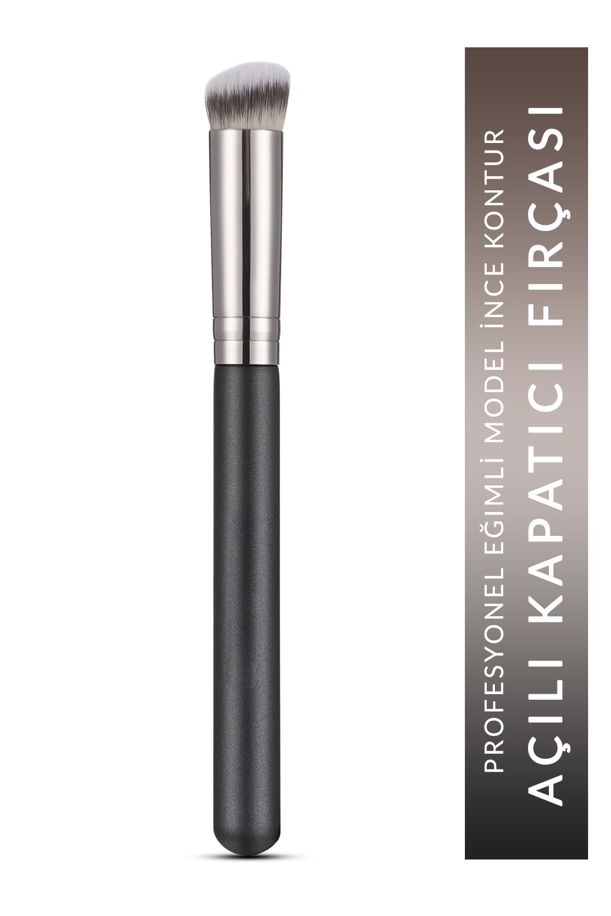 Muggio Premium Açılı Kapatıcı, İnce Kontur Makyaj Fırçası