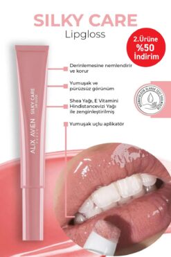 Alix Avien Dolgun Gürünüm Ve Nemlendirici Etkili Dudak Parlatıcısı - Silky Care Lipgloss 307 Rose Petal
