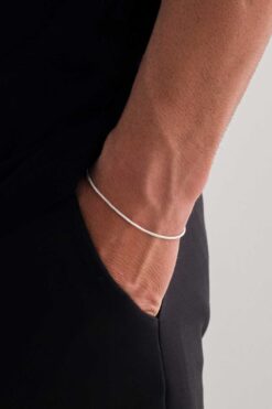 Sterling Silver AURA GÜMÜŞ 1.6MM TİLKİ KUYRUĞU BİLEKLİK 925 AYAR GÜMÜŞ