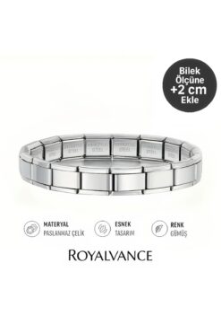 RoyalVance İtalyan Charm Çelik Bileklik | Paslanmaz, Kararmaz, Unisex Kullanım, Hediyelik Aksesuar