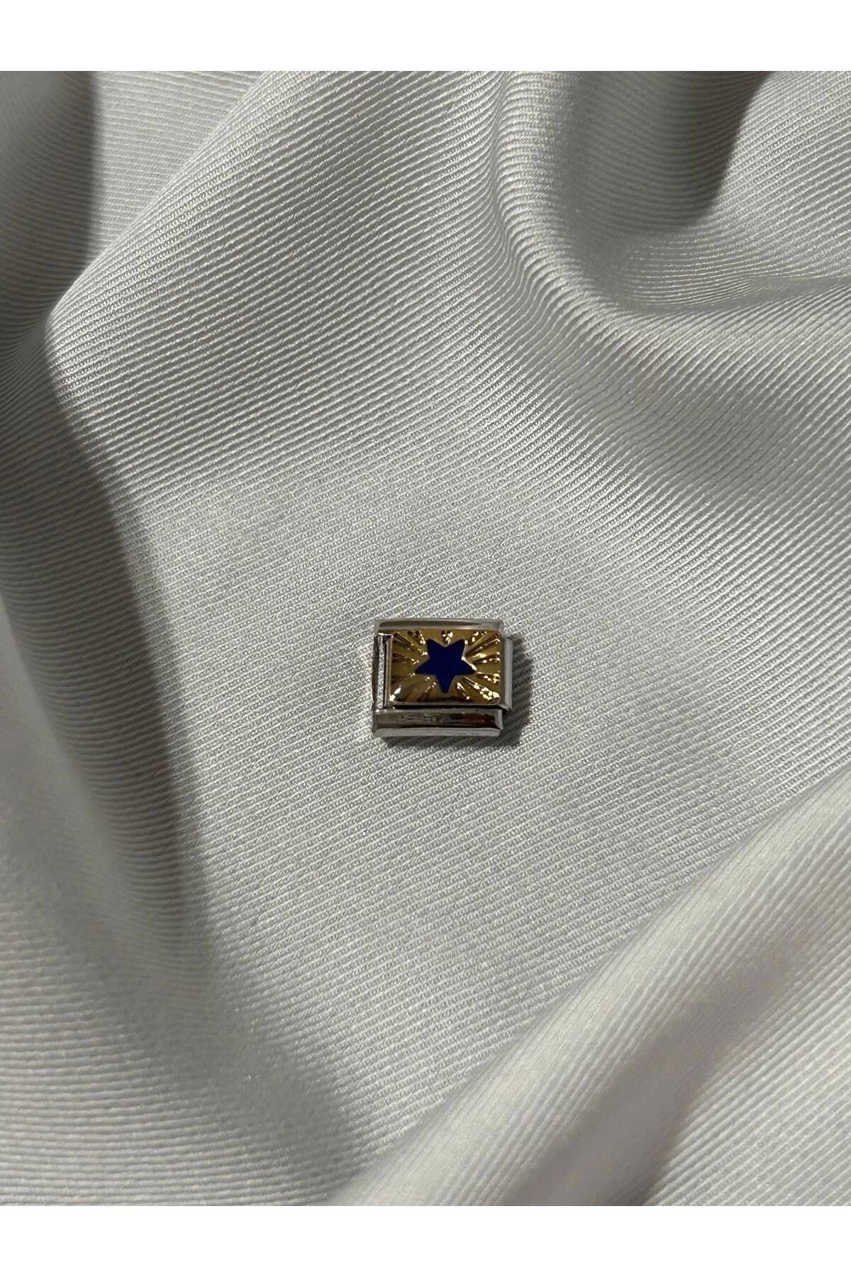 Genel Markalar Gece Serisi Mavi Yıldız Italyan Bileklik Charm