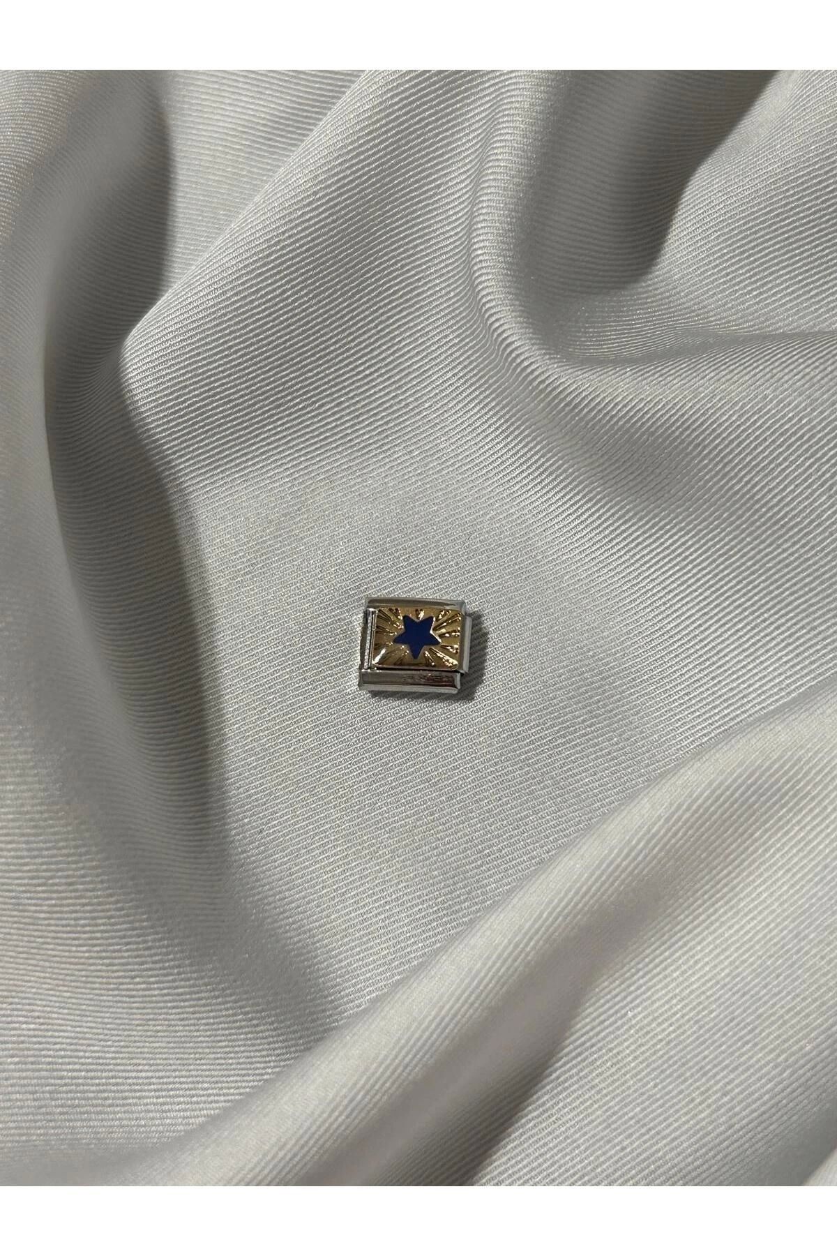 Genel Markalar Gece Serisi Mavi Yıldız Italyan Bileklik Charm - Görsel 2