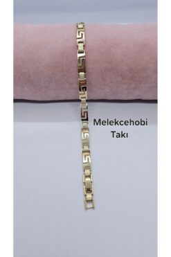 XUPING JEWELRY Melekcehobi Takı Xuping Marka 14k Altın Rengi Taşsız Kuyumcu Model Künye