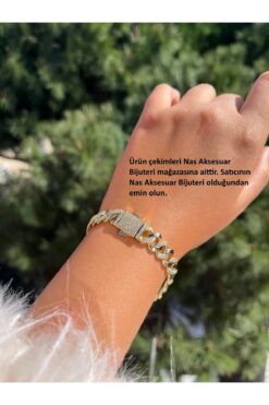XUPING JEWELRY 14K Altın Görünümlü Monaco Model Bileklik