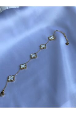 yadeco jewellery Çelik Yonca Luv Bileklik