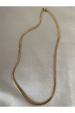 stainless steell Zeyna Accessories Desenli Kalın Zincir Unisex Kararmaz Antialerjik Paslanmaz Çelik Kolye