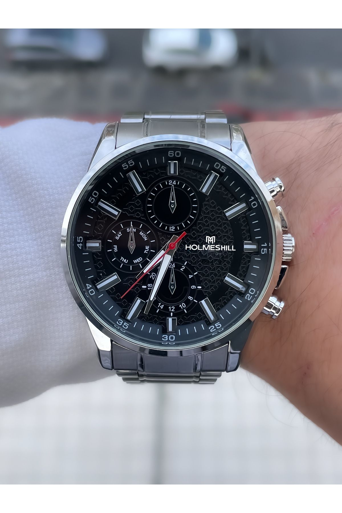 holmes hill HOLMES HİLL Metal Kordonlu Erkek Saati - Görsel 2