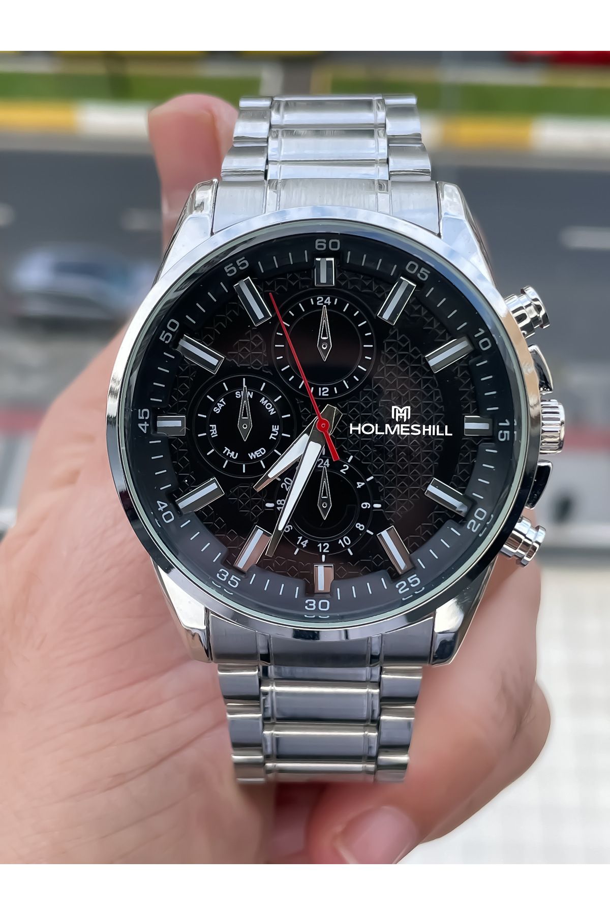 holmes hill HOLMES HİLL Metal Kordonlu Erkek Saati - Görsel 3