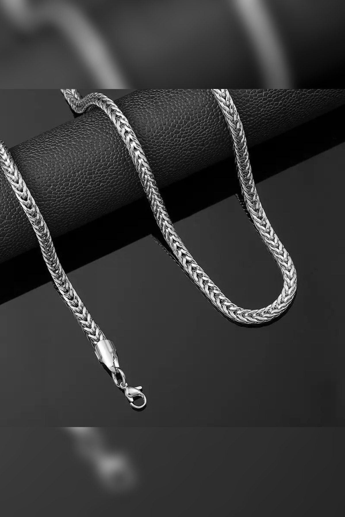 The Collection Tilki Kuyruğu Çelik Erkek Kolye