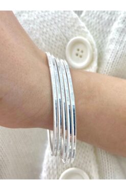 Yantra Silver 925 Ayar Gümüş Ajda Bilezik - 1 Adet