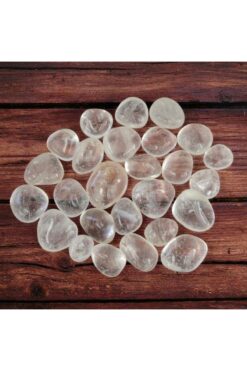 Mystic Energy 1 Adet Cüzdan Boy Tamburlanmış Doğal Kristal Kuvars Doğal Taşı | Hediyelik Doğaltaş