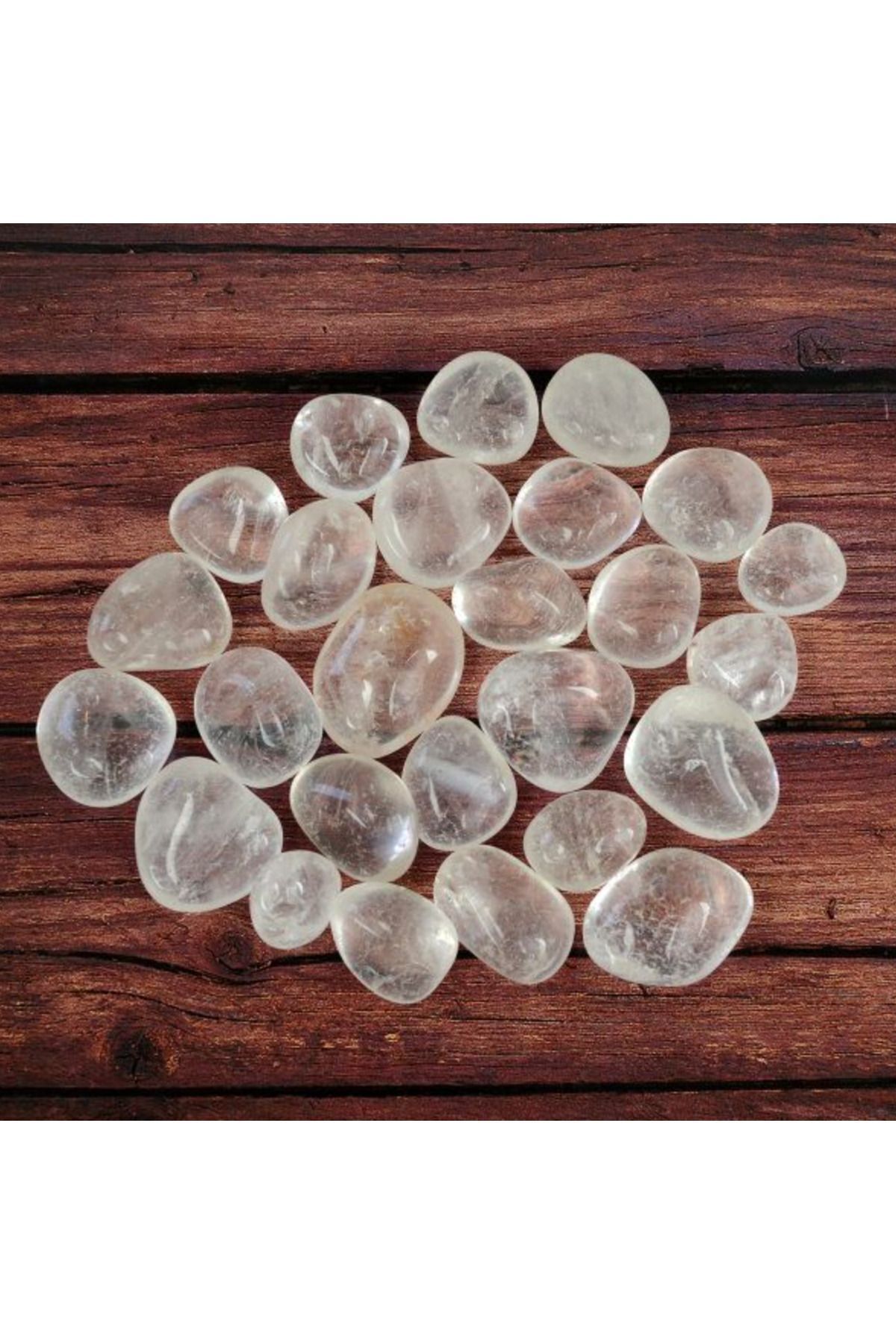 Mystic Energy 1 Adet Cüzdan Boy Tamburlanmış Doğal Kristal Kuvars Doğal Taşı | Hediyelik Doğaltaş