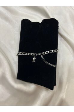 TGBbutik Kararmaz Çelik Unisex Harfli Bileklik Sevgili/Çift/Arkadaş Bilekliği Harf Detay Bileklik (Tek Adet)