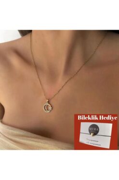 Myra Premium Atatürk Ve Ay Yıldızlı Çelik Kolye Atatürk Kolye Ayyıldızlı Kolye - Bileklik Hediyeli
