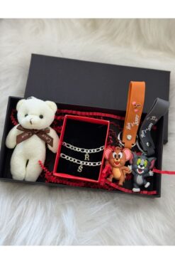 Genel Markalar Çelik Kararmaz Çift Bileklik , Tom Ve Jerry , Ayıcık , Sevgiliye , Eşe ,
