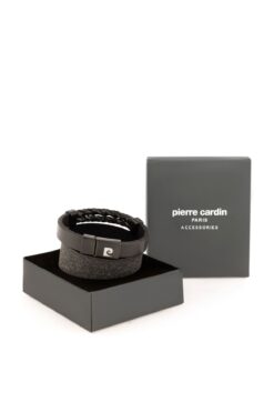 Pierre Cardin Siyah Deri Bileklik 50306614-001