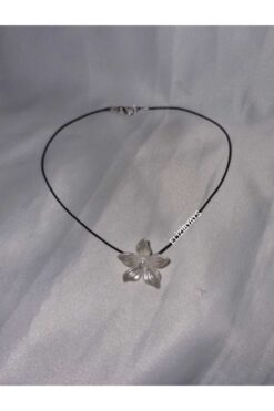 Crosswonder Çiçek Kore İpi Kolye/Choker y2k