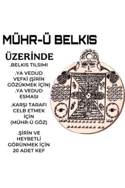 GM SİLVER Mührü Belkıs Saf Bakır Kolye