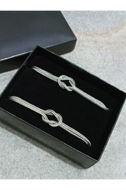 TREND COLLECTİON Tilki Kuyruğu Sonsuzluk Model Ayarlanabilir ,unisex Arkadaş Çift Ve Sevgili Bilekliği(2 ADET)