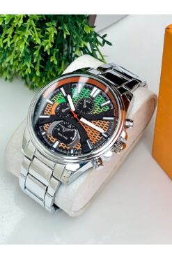 S.POLO Yeni Sezon Gümüş Renk Metal Erkek Kol Saati Bileklik Hediyeli Babalar Günü Hediyesi