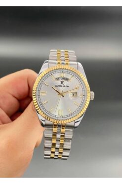Daniel Klein Erkek Kol Saati Çelik kordon 3 ATM Su Geçirmez Gold Gümüş Renk