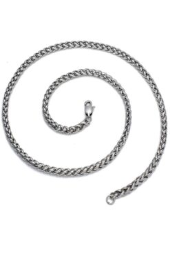 Chavin 50 Cm. 5 Mm. Burgu Çelik Erkek Zincir Kolye Dg34-5
