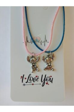 VerdeHome 2'li Disney Lilo Ve Stitch Sevgili Kolye, Arkadaşlık Kolye ,best Friends , Anneler Günü Hediyesi