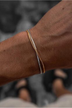 Ricco Jewellery 14 K Gold Kaplama 925 Ayar Gümüş Old Money Küp Bileklik • Made In Italy • Everyday Luxury Silver