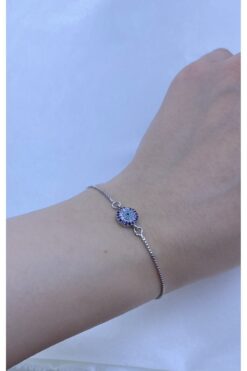 pisay takı & aksesuar Nazar Boncuklu Gümüş Renkli Bileklik