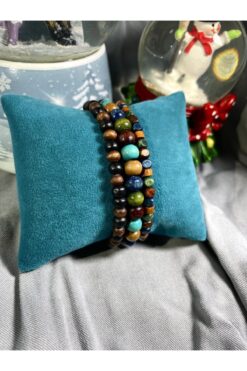 Padore Accessory Erkek - Çok Şık 3 Adet Massive Ahşap Bileklik