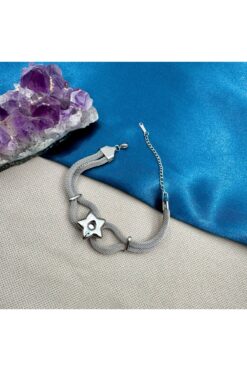 Opia Takı & Aksesuar Çelik Nazar Boncuklu Yıldız Bileklik