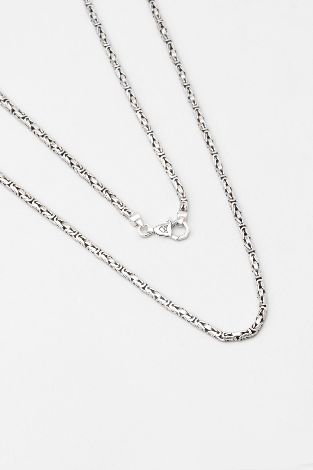 So CHIC... Sargon 60 Cm Gümüş Erkek Kral Zincir Kolye