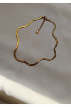 BLİNG CHARMS Çelik Gold İtalyan Zincir Kolye