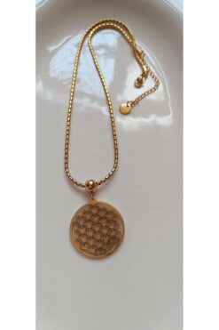 DİDAMACCESSORİES YAŞAM ÇİÇEĞİ KOLYESİ GOLD