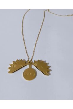 DİDAMACCESSORİES LOVE YAZILI KOLYE GOLD