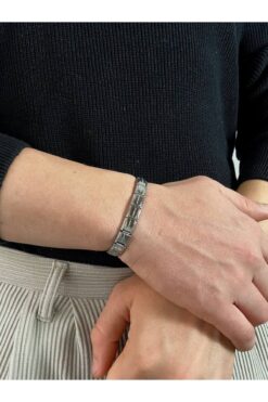 Arvens Erkek Paslanmaz Çelik Bileğe Göre Ayarlanabilir Bileklik Renk Atmaz Solmaz Kararma Yapmaz