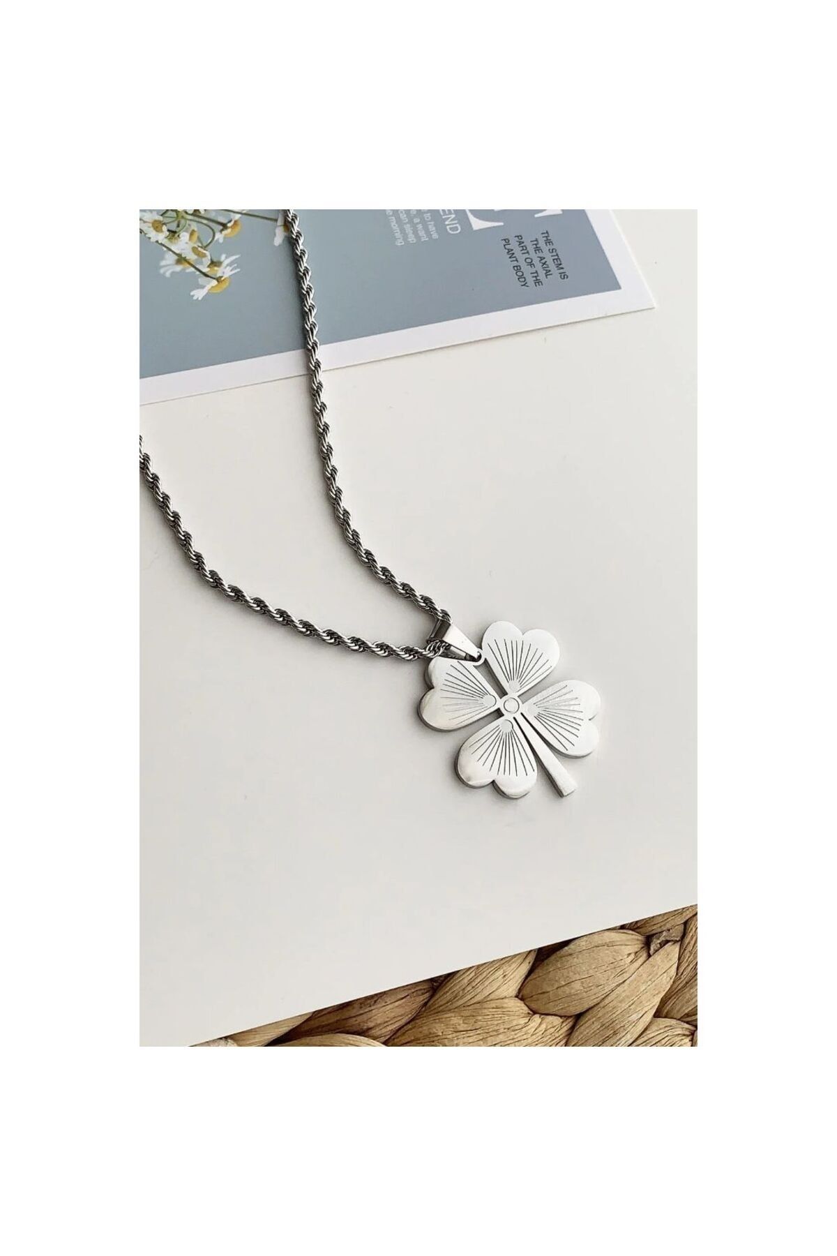 Çılgıntrend Çelik Nazar Nefel Çelik Kolye