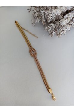 Jüpiterjewellery Çelik Bombeli İtalyan Düğüm Bileklik