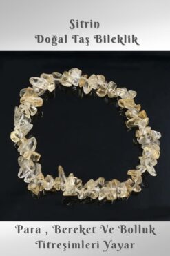 beautifulnaturelstones Sitrin Doğal Taş Bileklik ( Parayı Ve Bolluğu Çeker ) Aa Kalite % 100 Gerçek