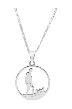 Forentina Erkek Çelik Kemal Atatürk Kolye - 55 Cm Zincir PS0629