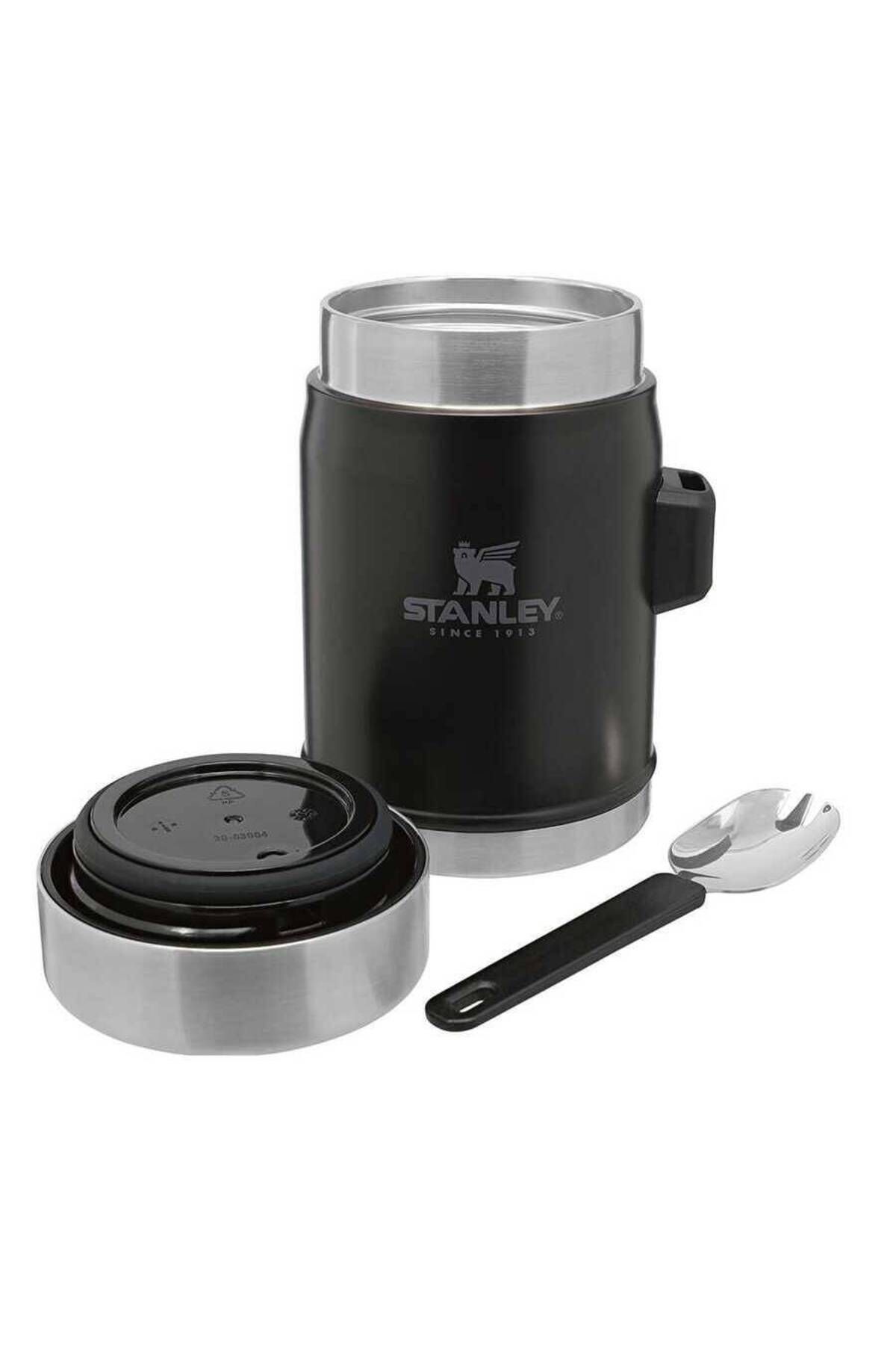 Stanley Klasik Paslanmaz Çelik Yemek Termosu Kaşıklı Siyah 0,40 Lt - Görsel 2
